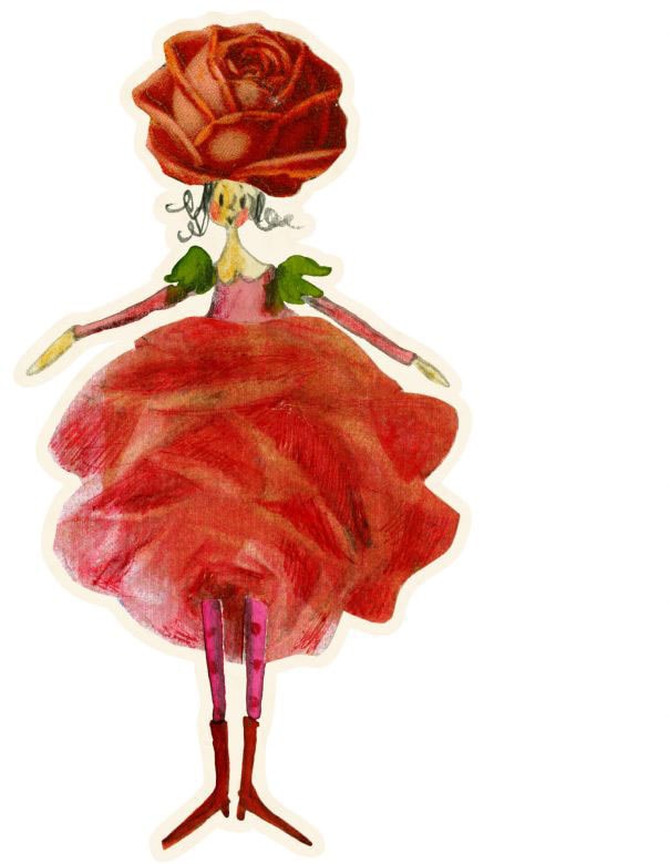 Wall-Art Wandtattoo »Rosen Elfe Monat Juli Rose«, (1 St.), selbstklebend, entfernbar von Wall-Art