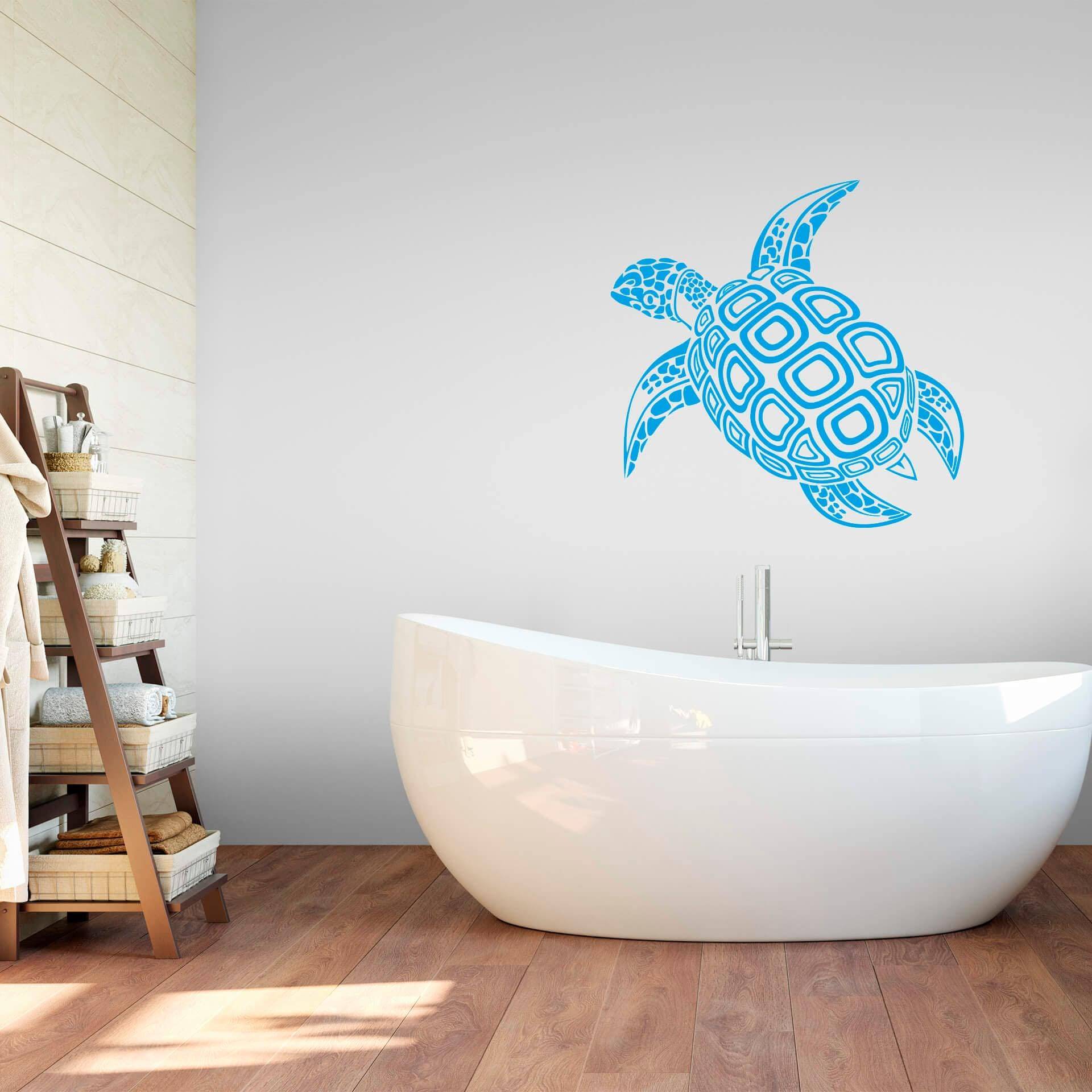 Wall-Art Wandtattoo »Badezimmer Schildkröte«, selbstklebend, entfernbar von Wall-Art