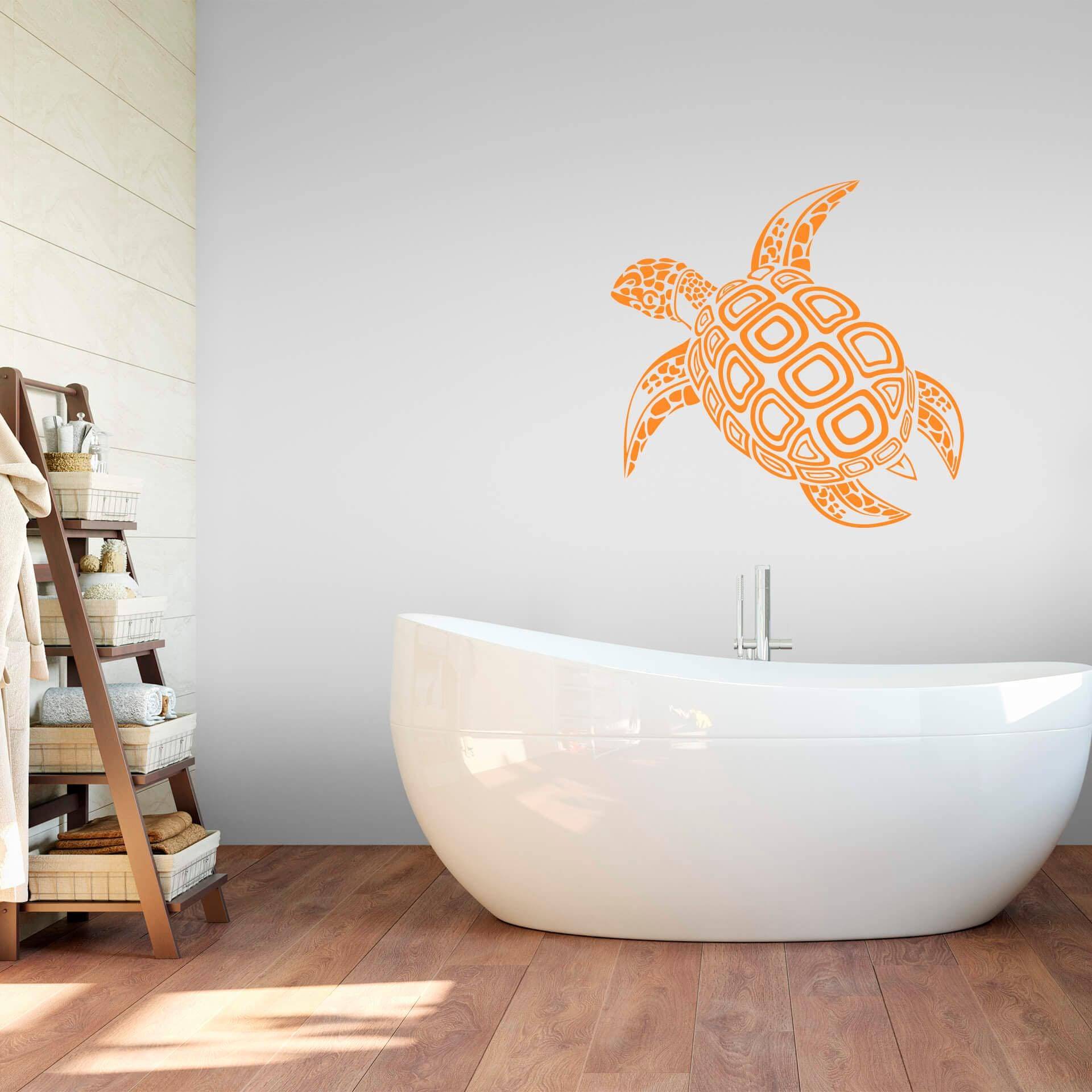 Wall-Art Wandtattoo »Badezimmer Schildkröte«, selbstklebend, entfernbar von Wall-Art