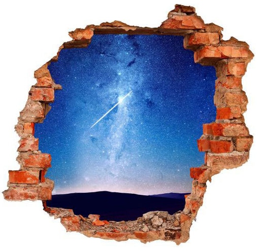 Wall-Art Wandtattoo »Sterne Sticker 3D Mond Himmel«, (1 St.), selbstklebend, entfernbar von Wall-Art