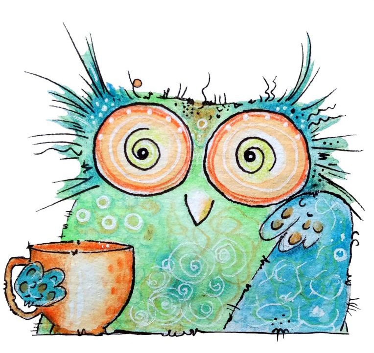 Wall-Art Wandtattoo »Vogel Kaffee Eule Coffee Owl«, (1 St.), selbstklebend, entfernbar von Wall-Art