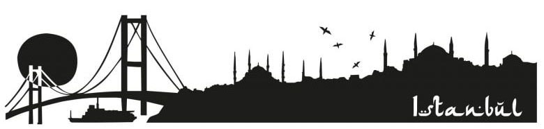 Wall-Art Wandtattoo »XXL Stadt Skyline Istanbul 120cm«, (1 St.), selbstklebend, entfernbar von Wall-Art