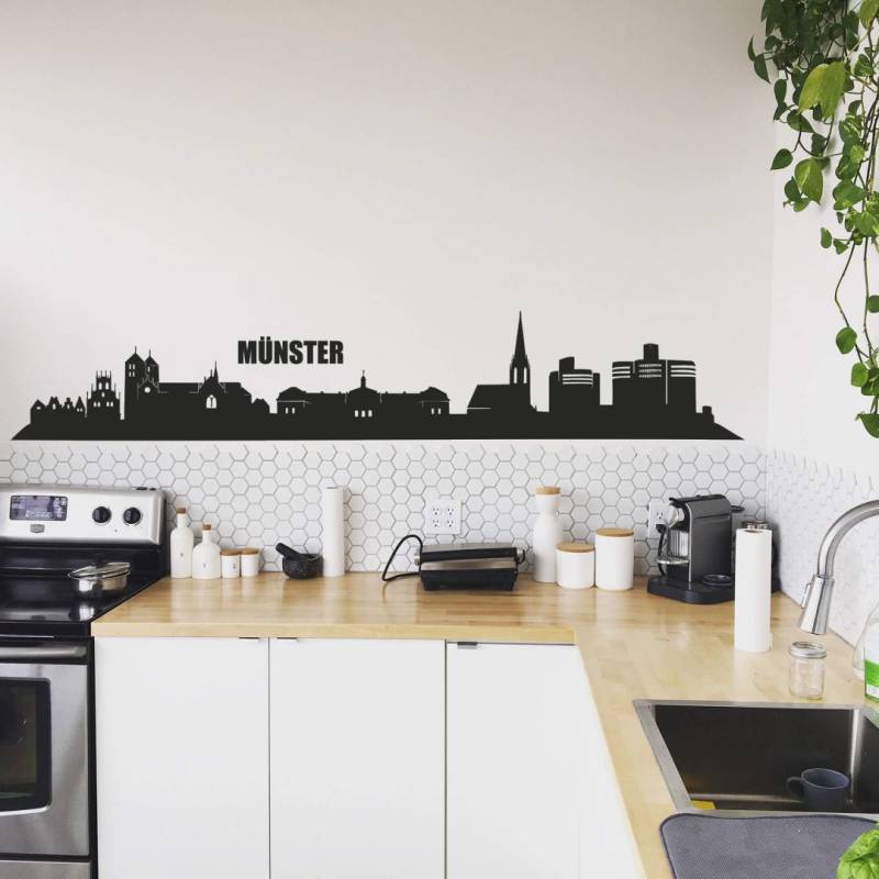 Wall-Art Wandtattoo »XXL Stadt Skyline Münster 120cm«, (1 St.), selbstklebend, entfernbar von Wall-Art