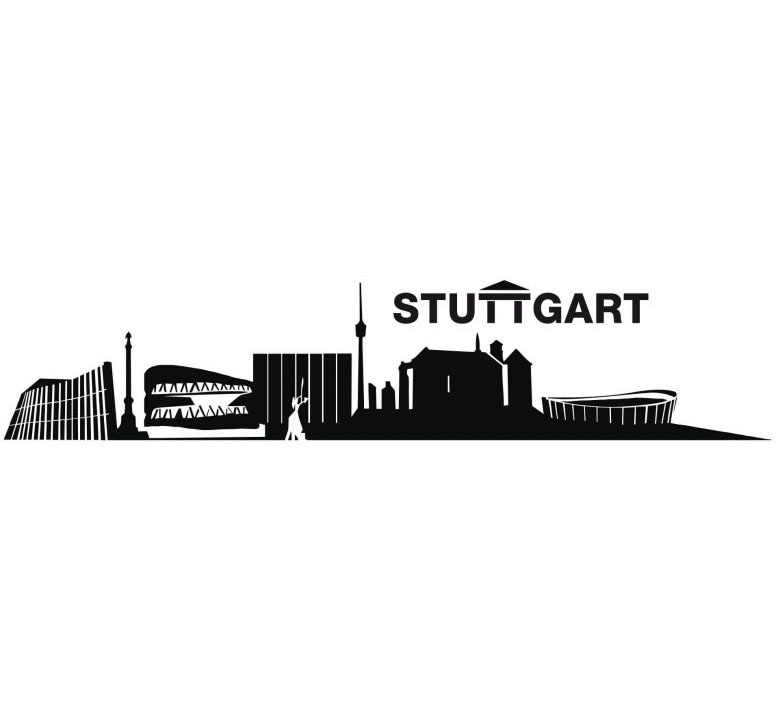 Wall-Art Wandtattoo »XXL Stadt Skyline Stuttgart 120cm«, (Set, 1 St.), selbstklebend, entfernbar von Wall-Art