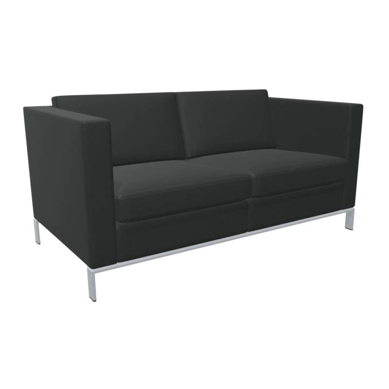 Foster 500 2er Sofa, Bezug stoff divina 3, wool 106, Untergestell strichmatt verchromt von Walter Knoll