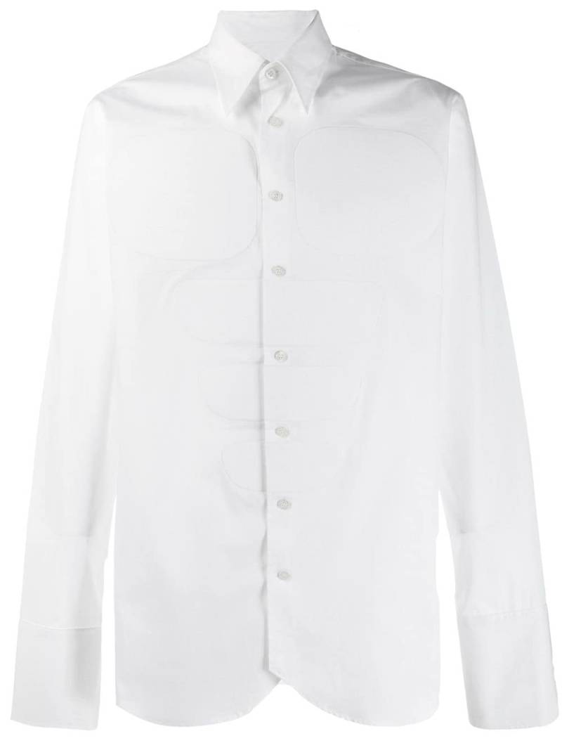 Walter Van Beirendonck Pre-Owned 2013's Silent Secrets panelled shirt - White von Walter Van Beirendonck Pre-Owned