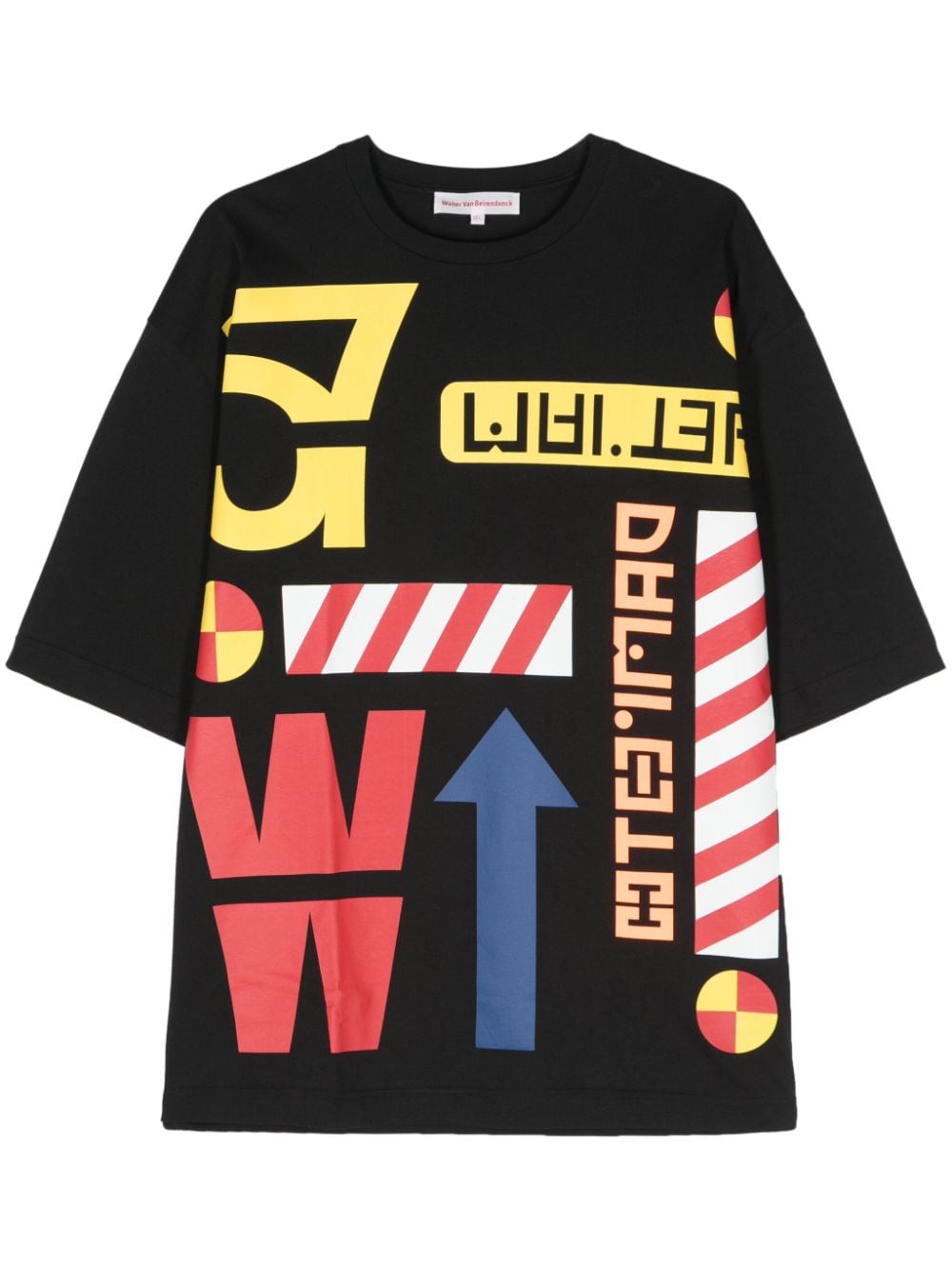 Walter Van Beirendonck 57 graphic-print T-shirt - Black von Walter Van Beirendonck