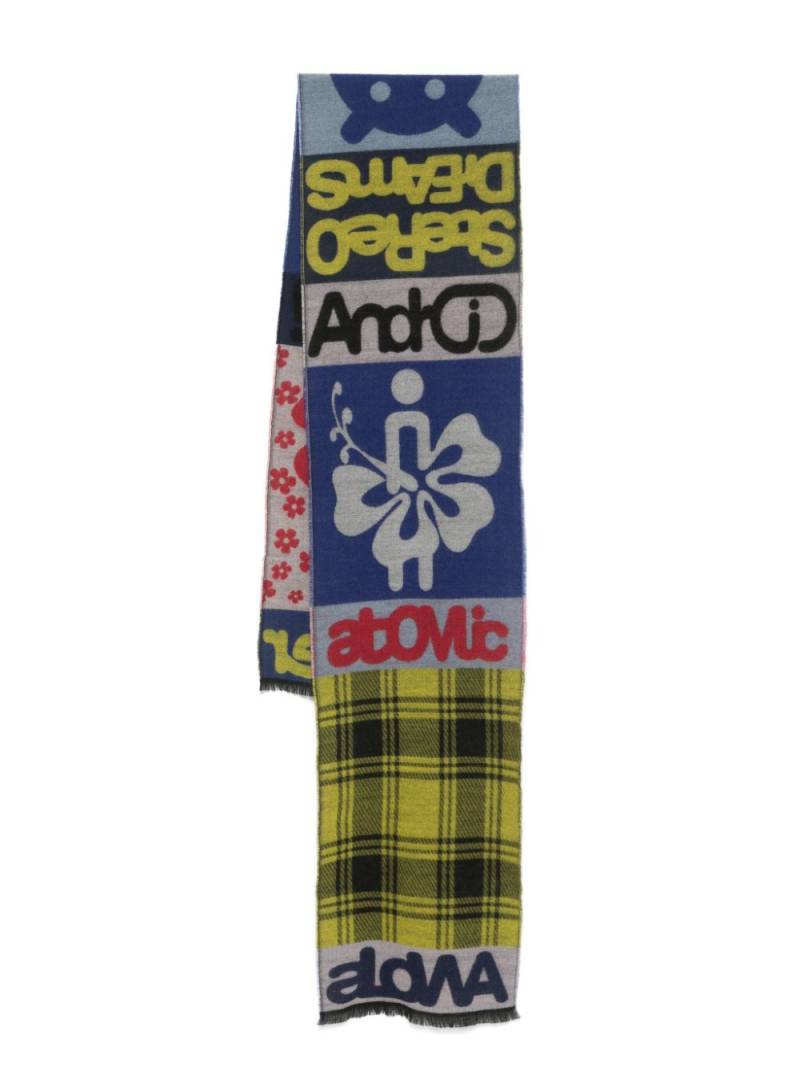 Walter Van Beirendonck Alowa scarf - Blue von Walter Van Beirendonck