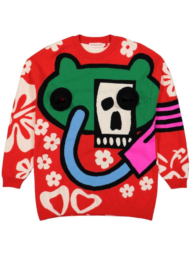 Walter Van Beirendonck Android jumper - Red von Walter Van Beirendonck