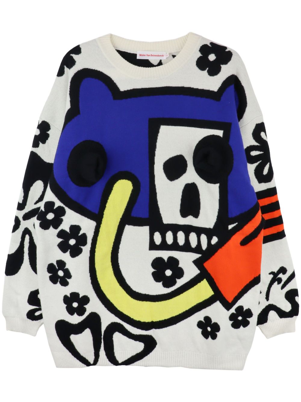 Walter Van Beirendonck Android sweater - White von Walter Van Beirendonck