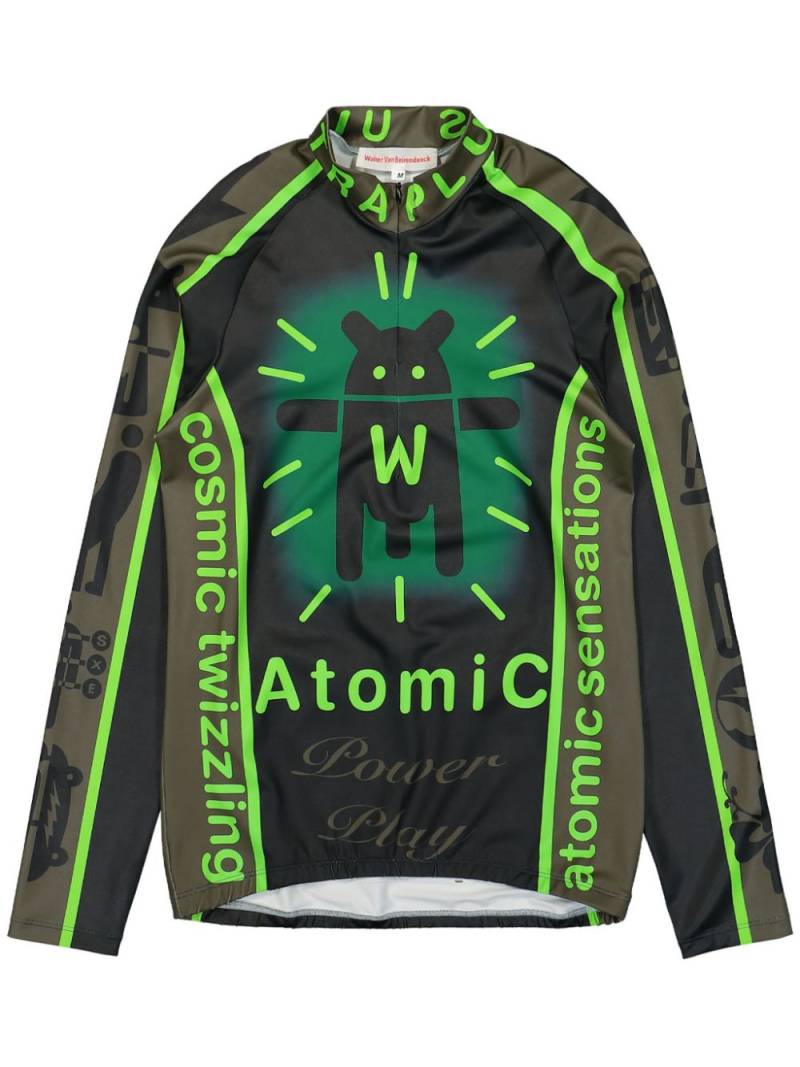 Walter Van Beirendonck Atomic cycling top - Black von Walter Van Beirendonck