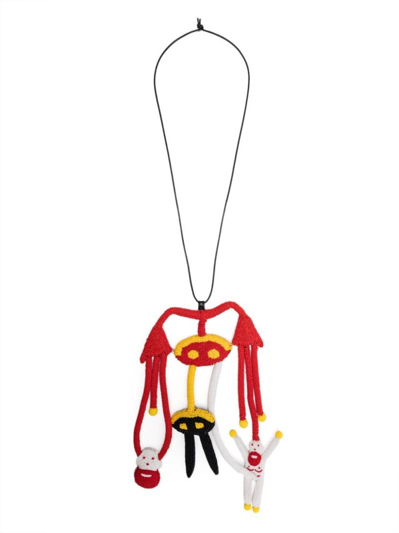 Walter Van Beirendonck Cosmic Dance Jewel necklace - Red von Walter Van Beirendonck