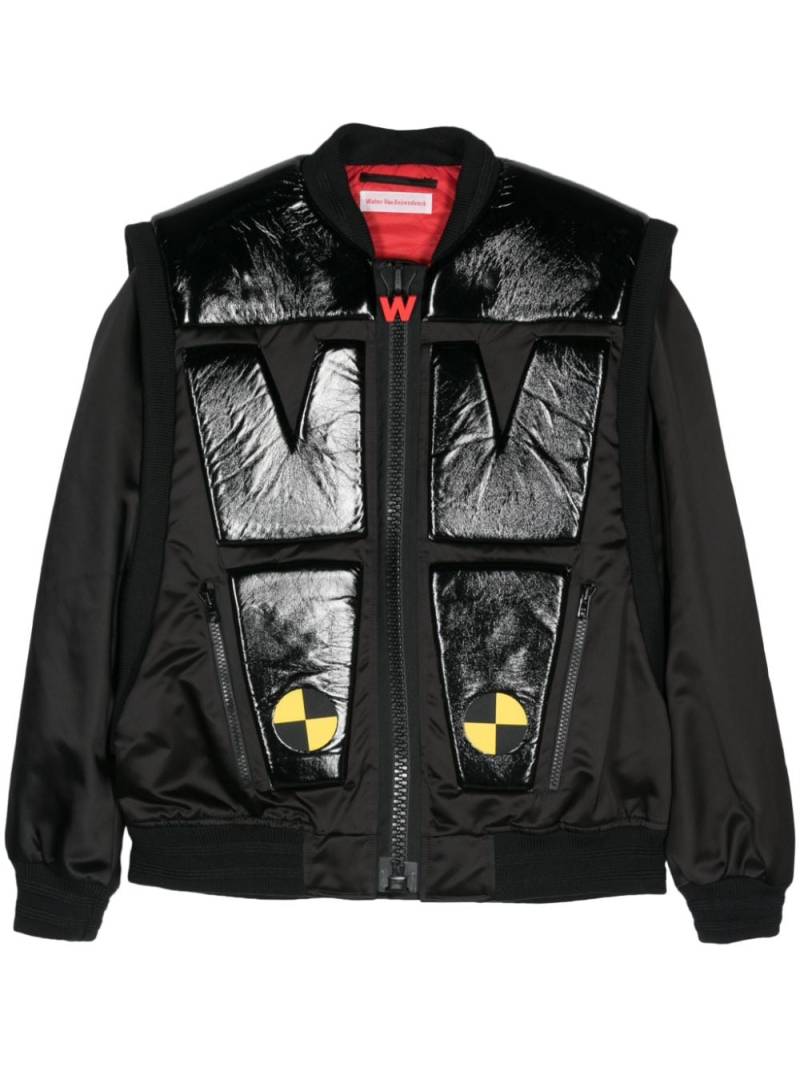 Walter Van Beirendonck Crash padded bomber jacket - Black von Walter Van Beirendonck