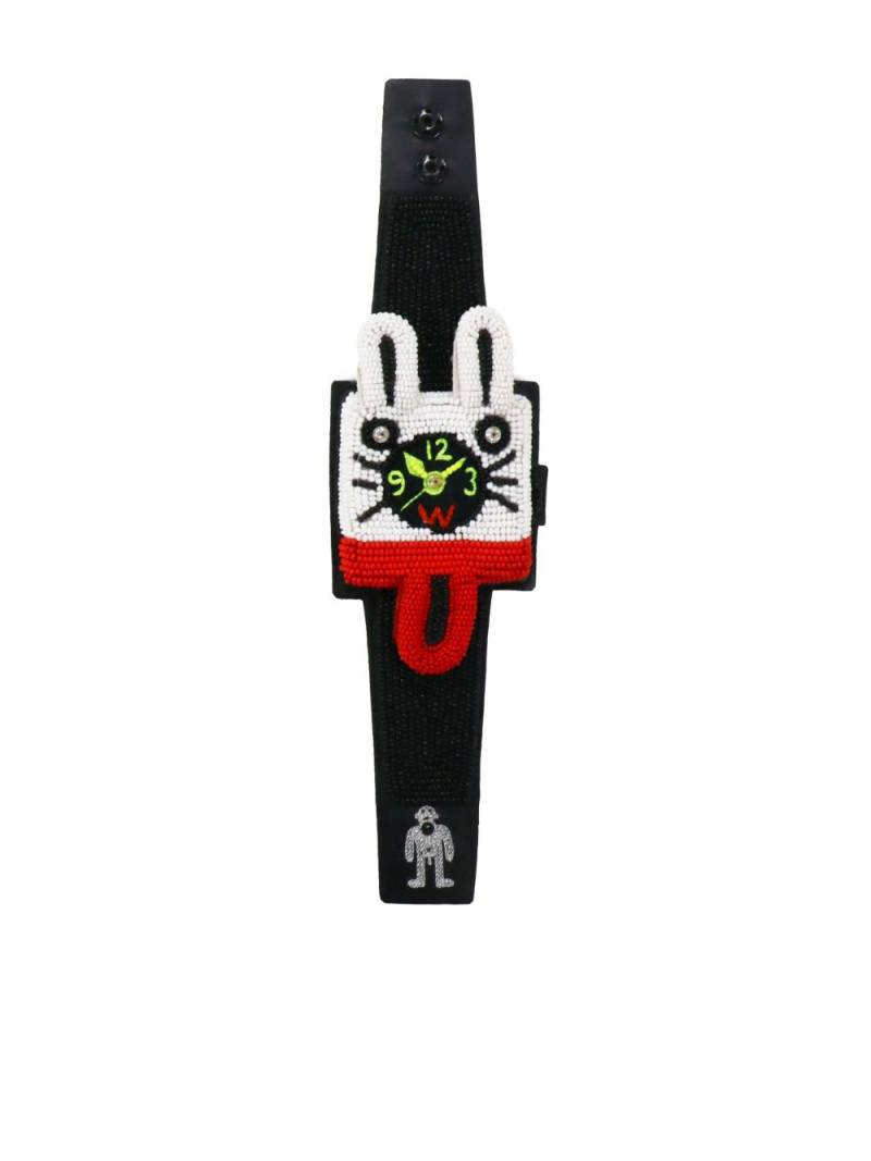 Walter Van Beirendonck Crazy Bunny bracelet - Black von Walter Van Beirendonck