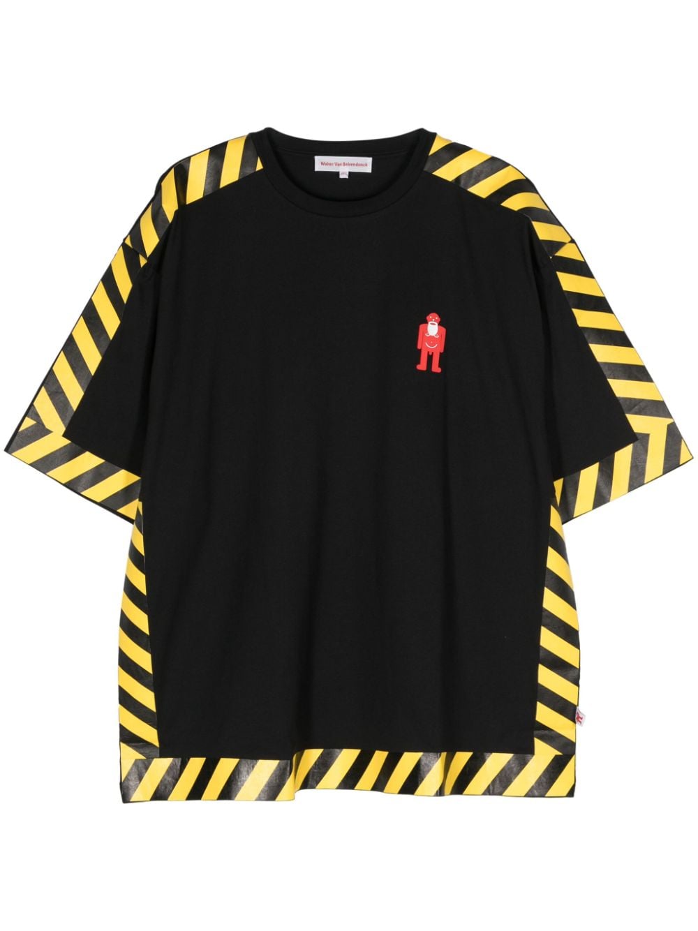 Walter Van Beirendonck Danger cotton T-shirt - Black von Walter Van Beirendonck