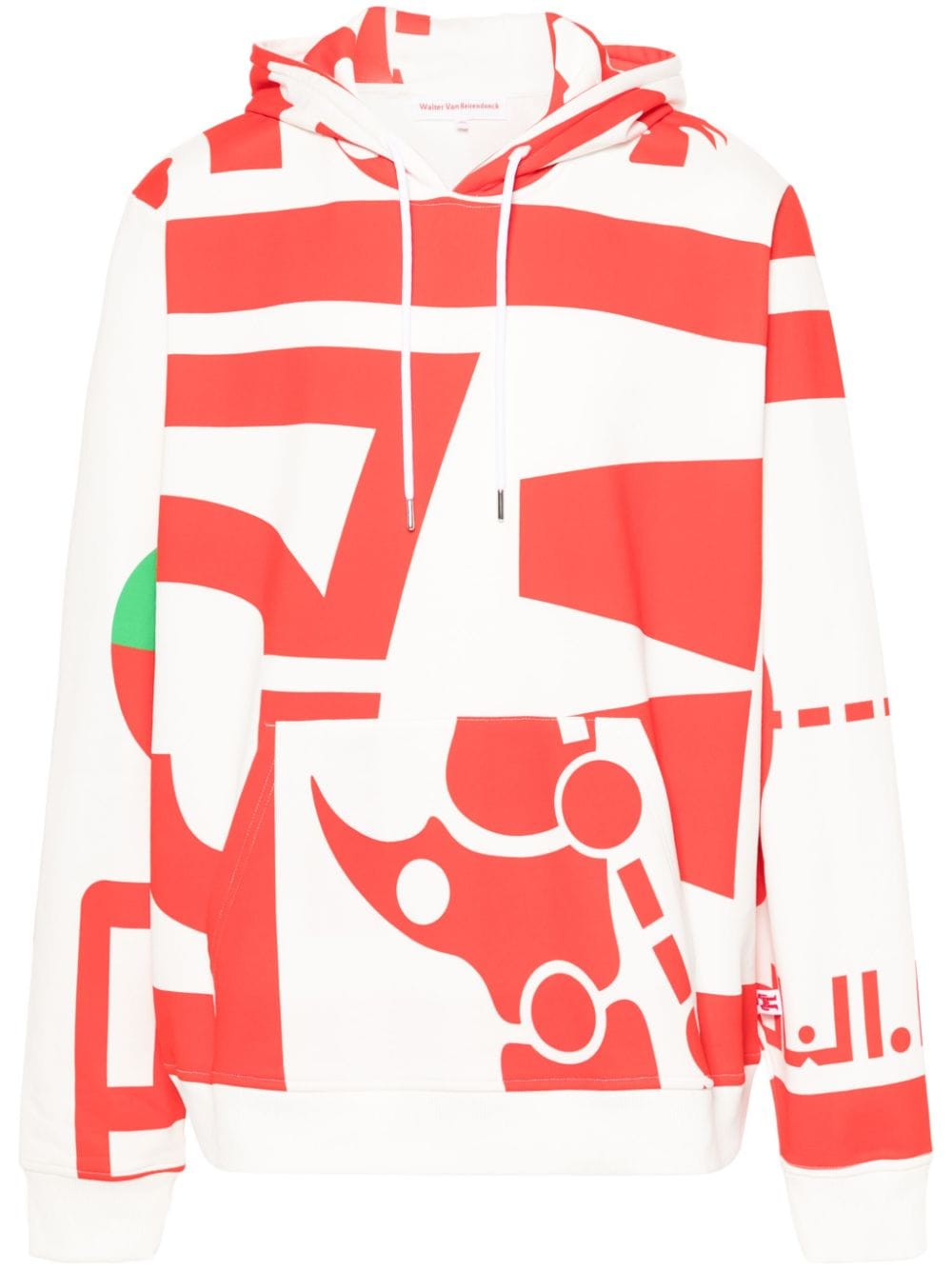 Walter Van Beirendonck Dawleetoo cotton hoodie - White von Walter Van Beirendonck