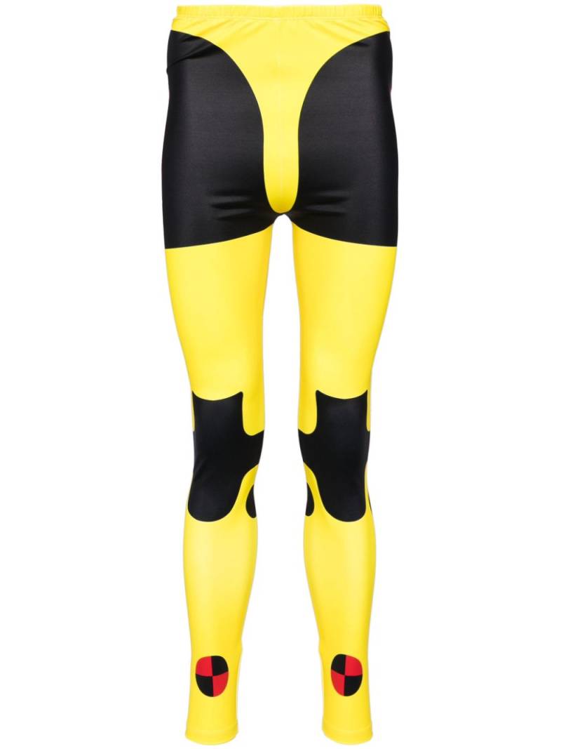 Walter Van Beirendonck Dummy Bike leggings - Yellow von Walter Van Beirendonck