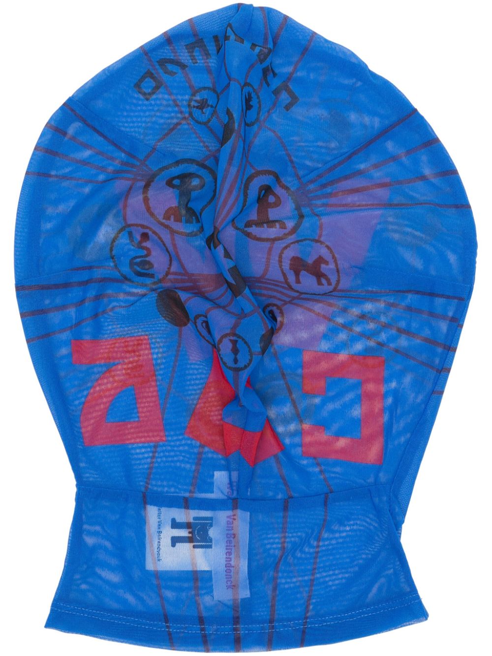 Walter Van Beirendonck Mesh Morph face mask - Blue von Walter Van Beirendonck