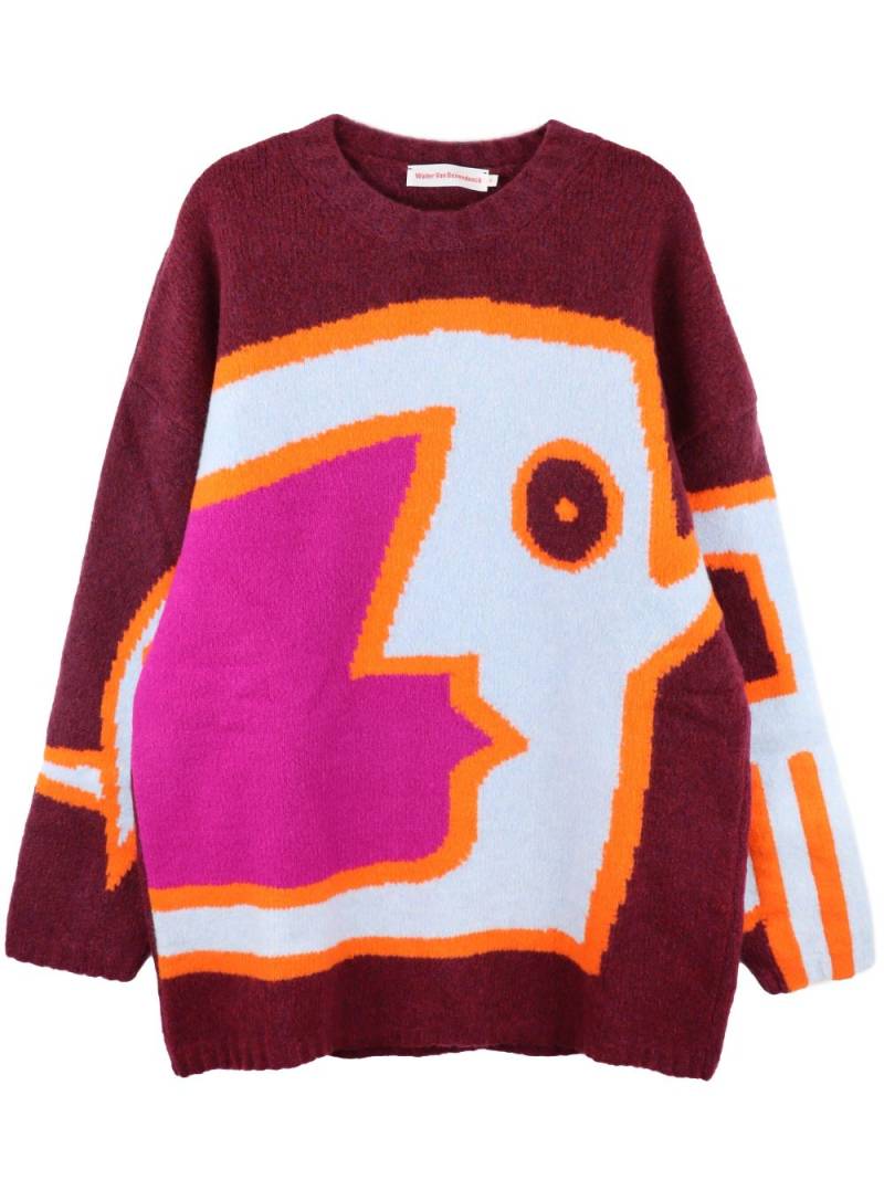 Walter Van Beirendonck Moon sweater - Red von Walter Van Beirendonck