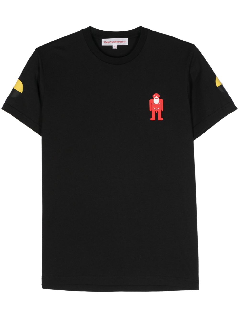 Walter Van Beirendonck Safe And Sound-T raised logo-detail T-shirt - Black von Walter Van Beirendonck