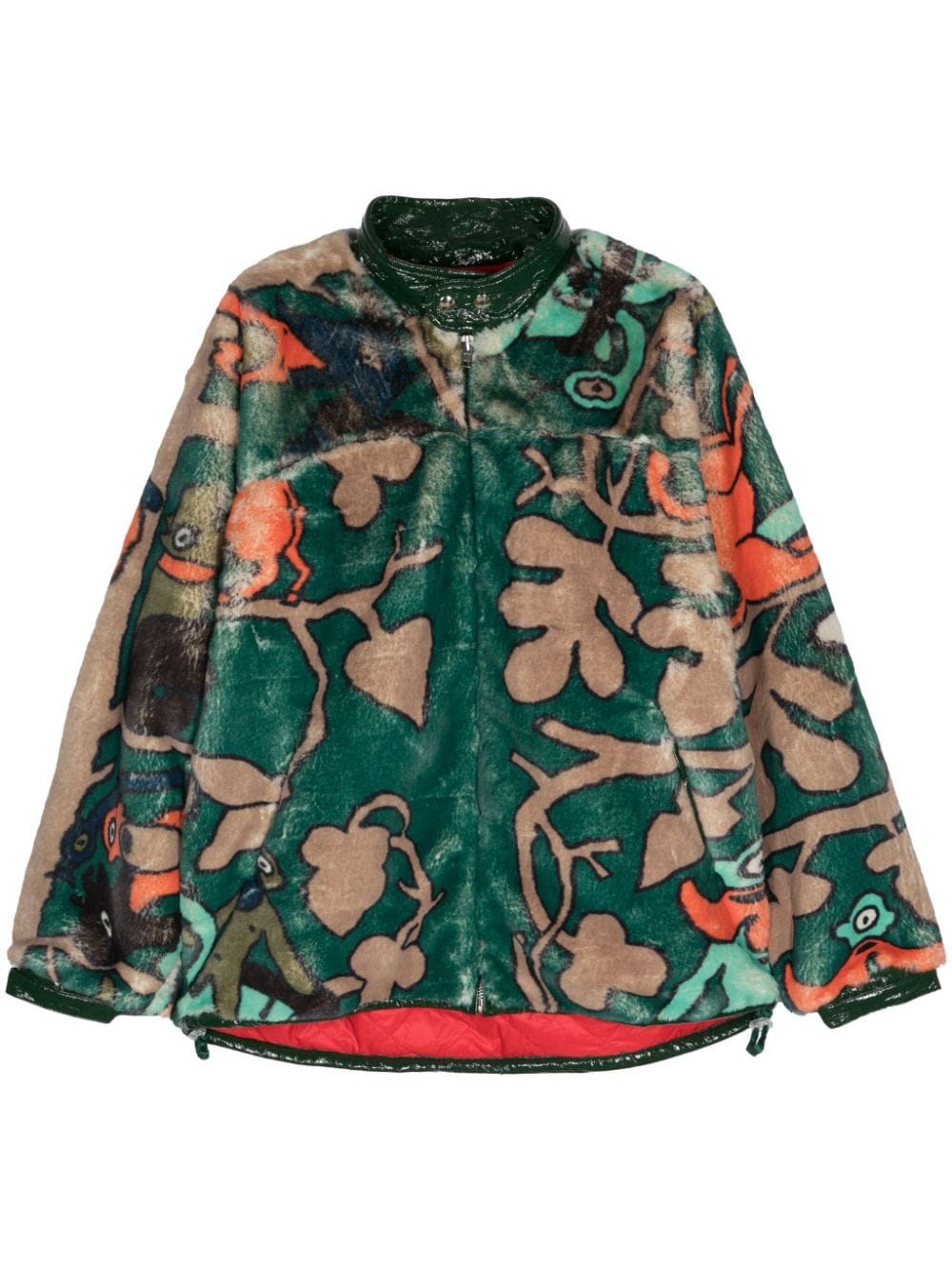 Walter Van Beirendonck Sun graphic-print jacket - Green von Walter Van Beirendonck