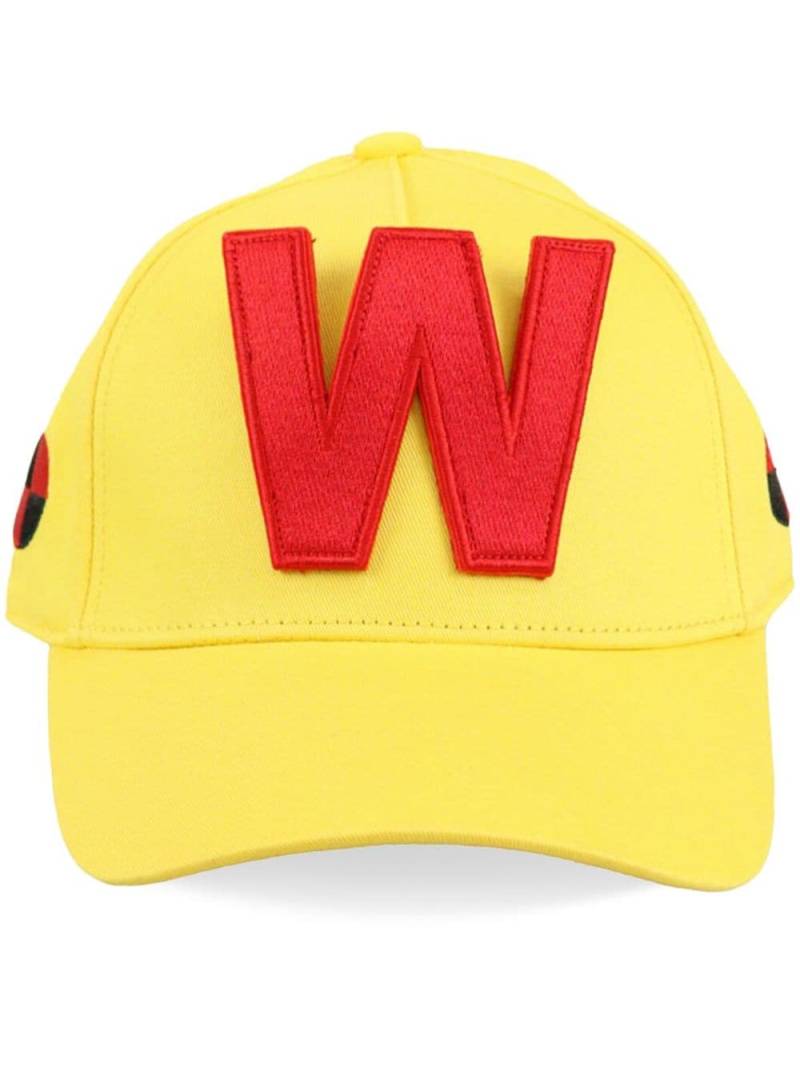 Walter Van Beirendonck W embroidered cotton cap - Yellow von Walter Van Beirendonck