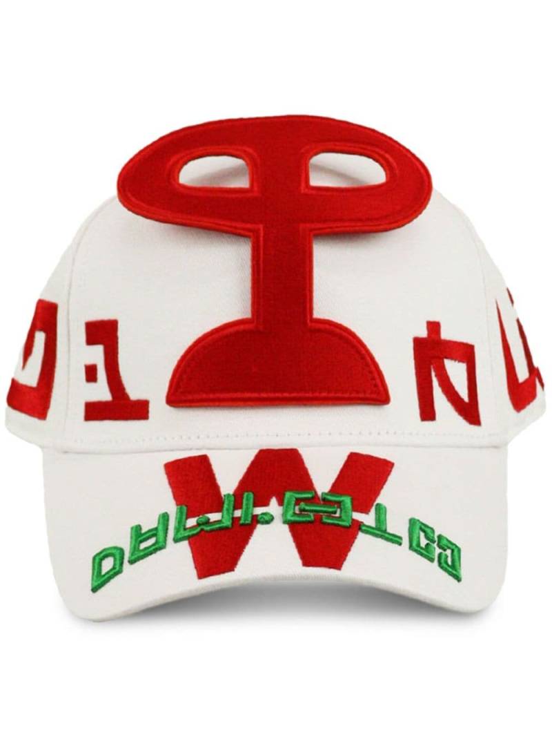 Walter Van Beirendonck embroidered cotton cap - White von Walter Van Beirendonck