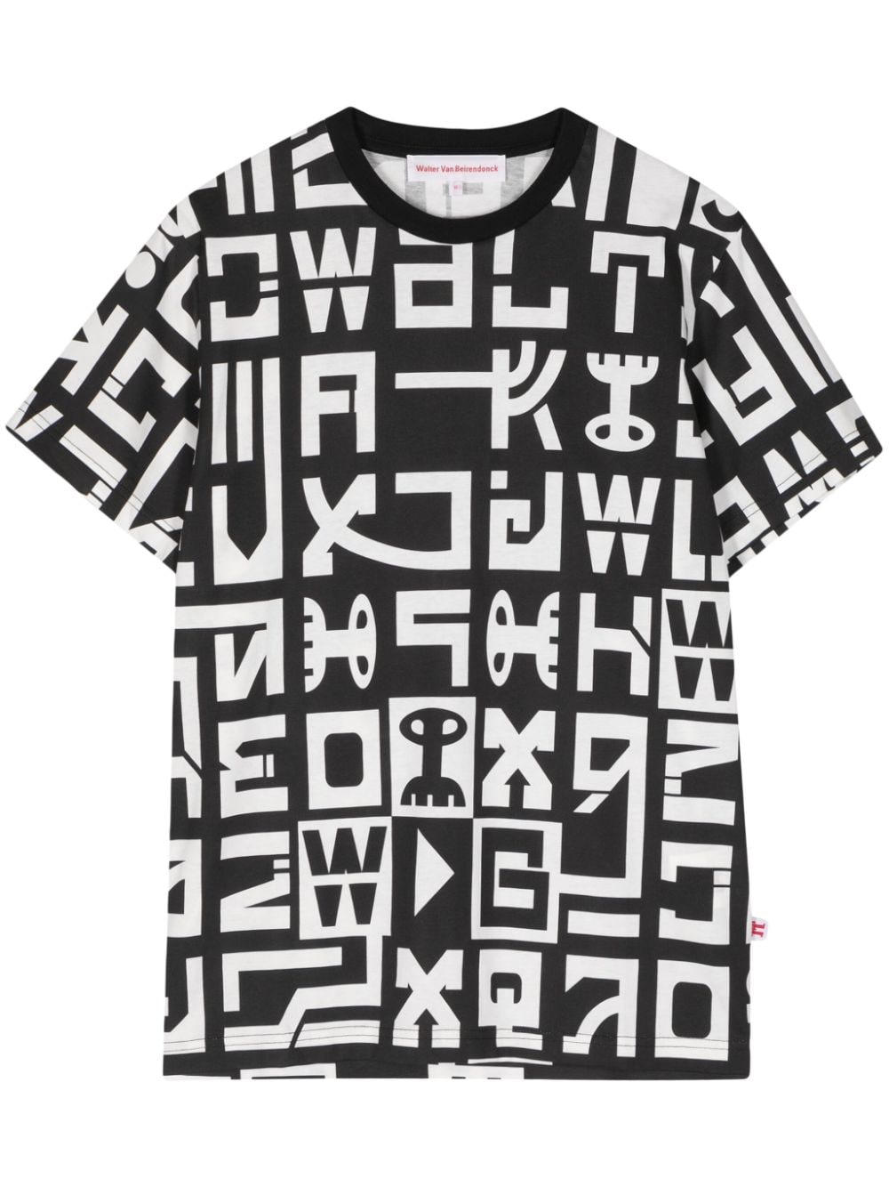 Walter Van Beirendonck graphic-print cotton T-shirt - Black von Walter Van Beirendonck