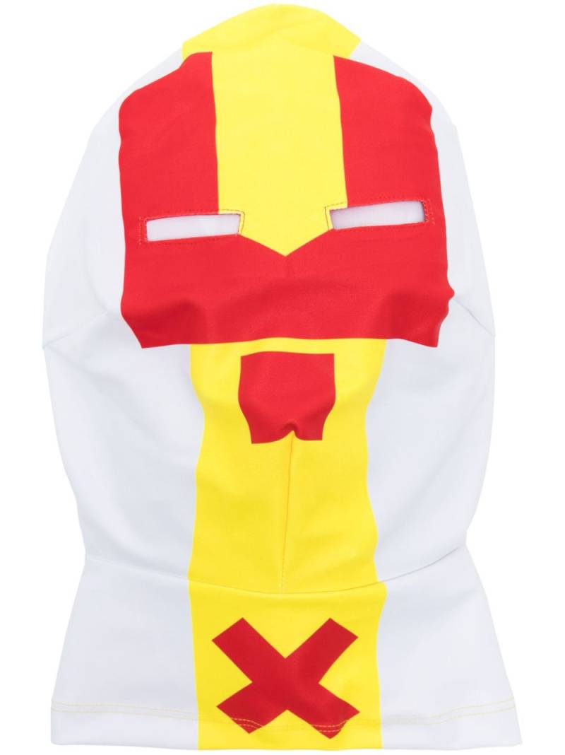 Walter Van Beirendonck graphic-print face mask - White von Walter Van Beirendonck