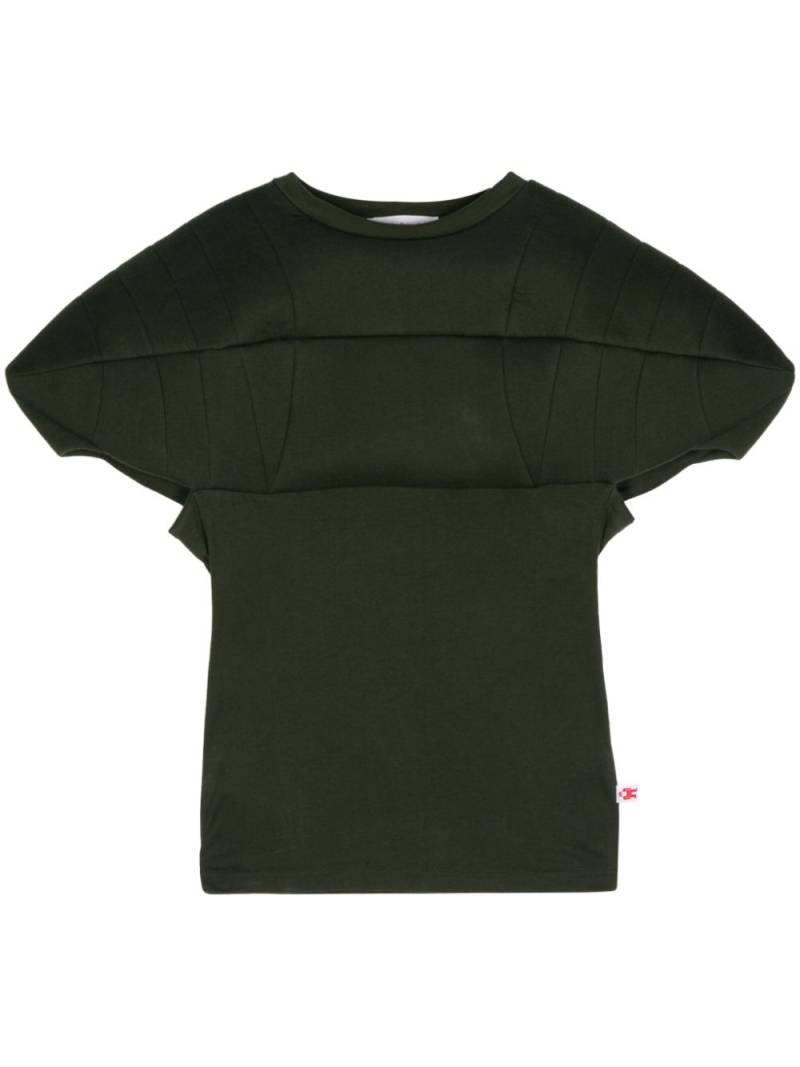 Walter Van Beirendonck panelled cotton T-shirt - Green von Walter Van Beirendonck