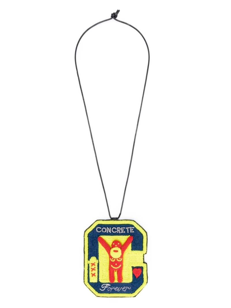 Walter Van Beirendonck x Concrete 25Y Forever necklace - Yellow von Walter Van Beirendonck