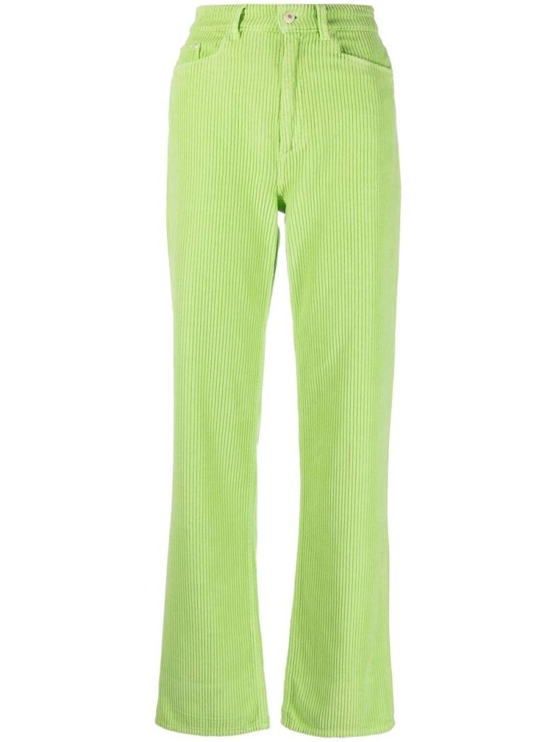 Wandler high-waisted corduroy trousers - Green von Wandler