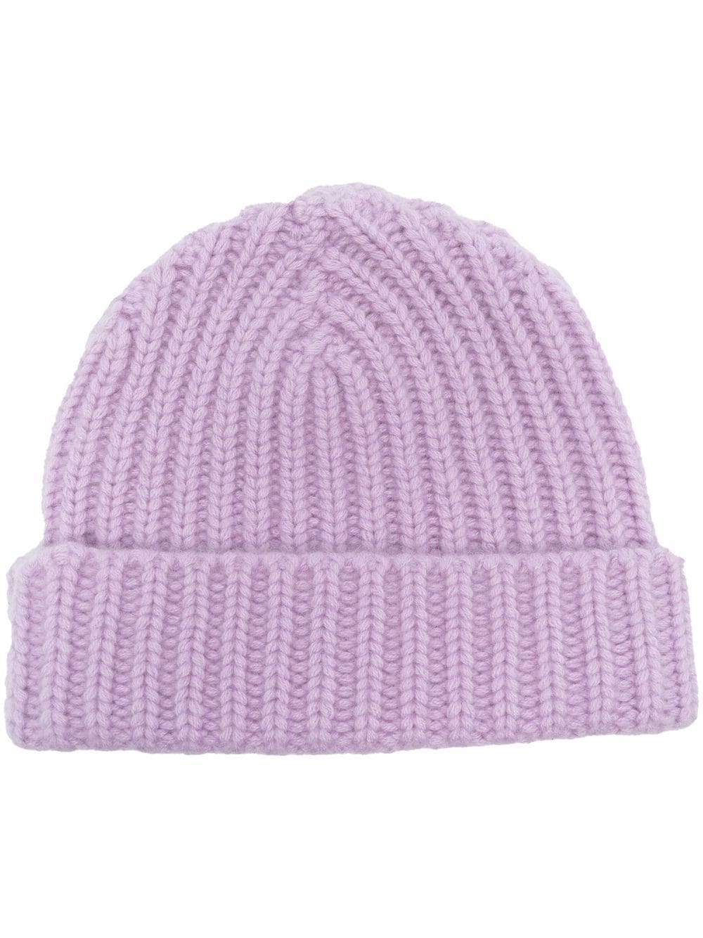 Warm-Me chunky-knit cashmere beanie - Purple von Warm-Me