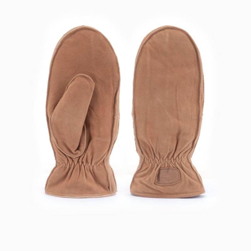 Warmbat - Mittens Women's-l, für Damen, Cognac, Größe L von Warmbat