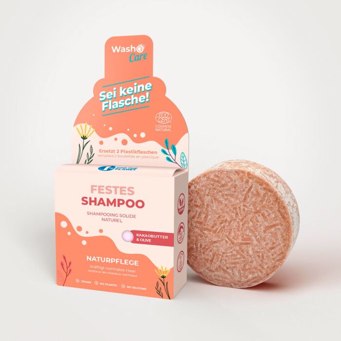 Washo Care Festes Shampoo, Naturpflege von Washo