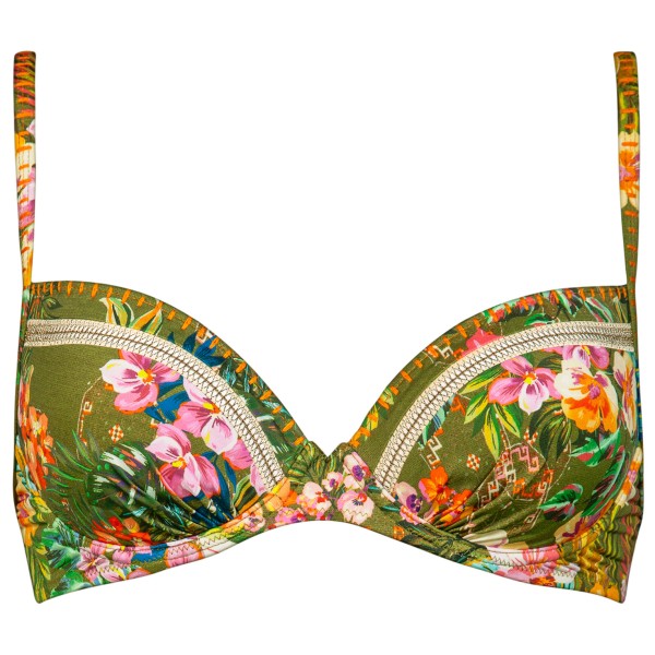 Watercult - Women's Sunset Florals Bikini Top 7374 - Bikini-Top Gr 36 - D oliv von Watercult