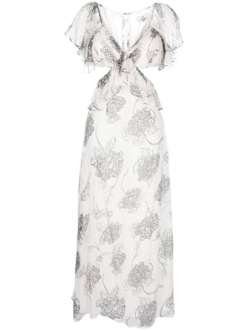 We Are Kindred Cerelia floral-print midi dress - White von We Are Kindred