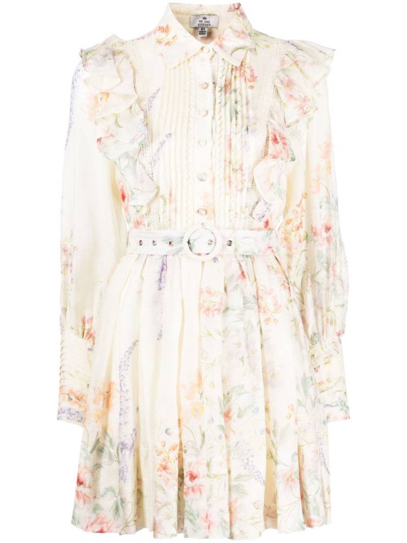 We Are Kindred Primrose floral-print minidress - Neutrals von We Are Kindred