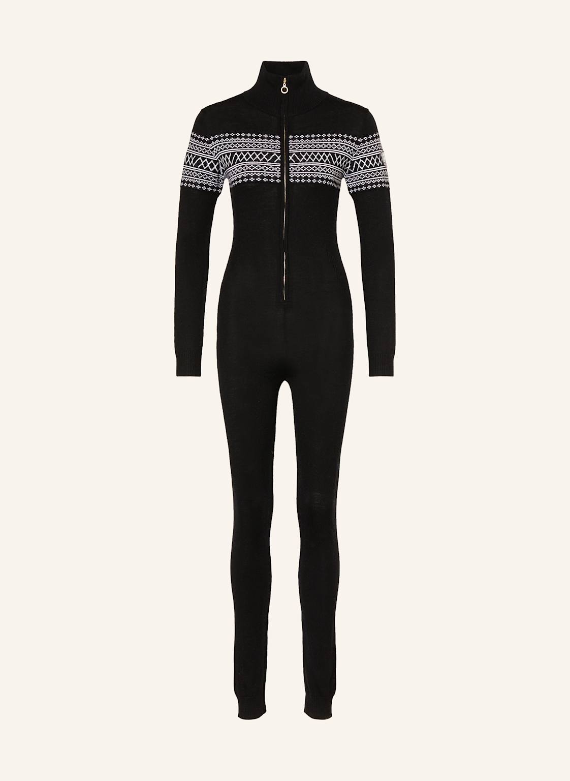 We Norwegians Strick-Jumpsuit Signature Aus Merinowolle schwarz von We Norwegians