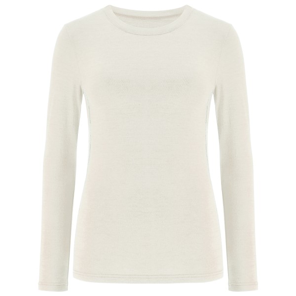 We Norwegians - Women's Snø Crewneck - Merinolongsleeve Gr L;M;S;XS beige/weiß;schwarz von We Norwegians