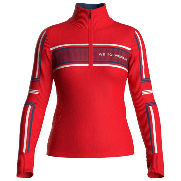 We Norwegians - Women's Stryn ZipUp - Merinounterwäsche Gr XS rot von We Norwegians