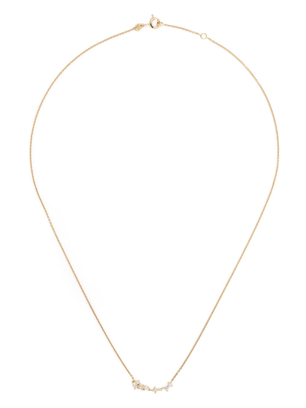 We by WHITEbIRD 18kt yellow gold diamond pendant necklace von We by WHITEbIRD