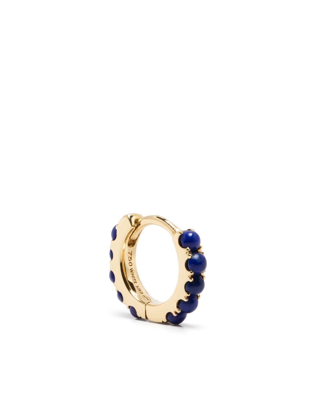 We by WHITEbIRD medium Ismène lapis lazuli hoop earring - Gold von We by WHITEbIRD