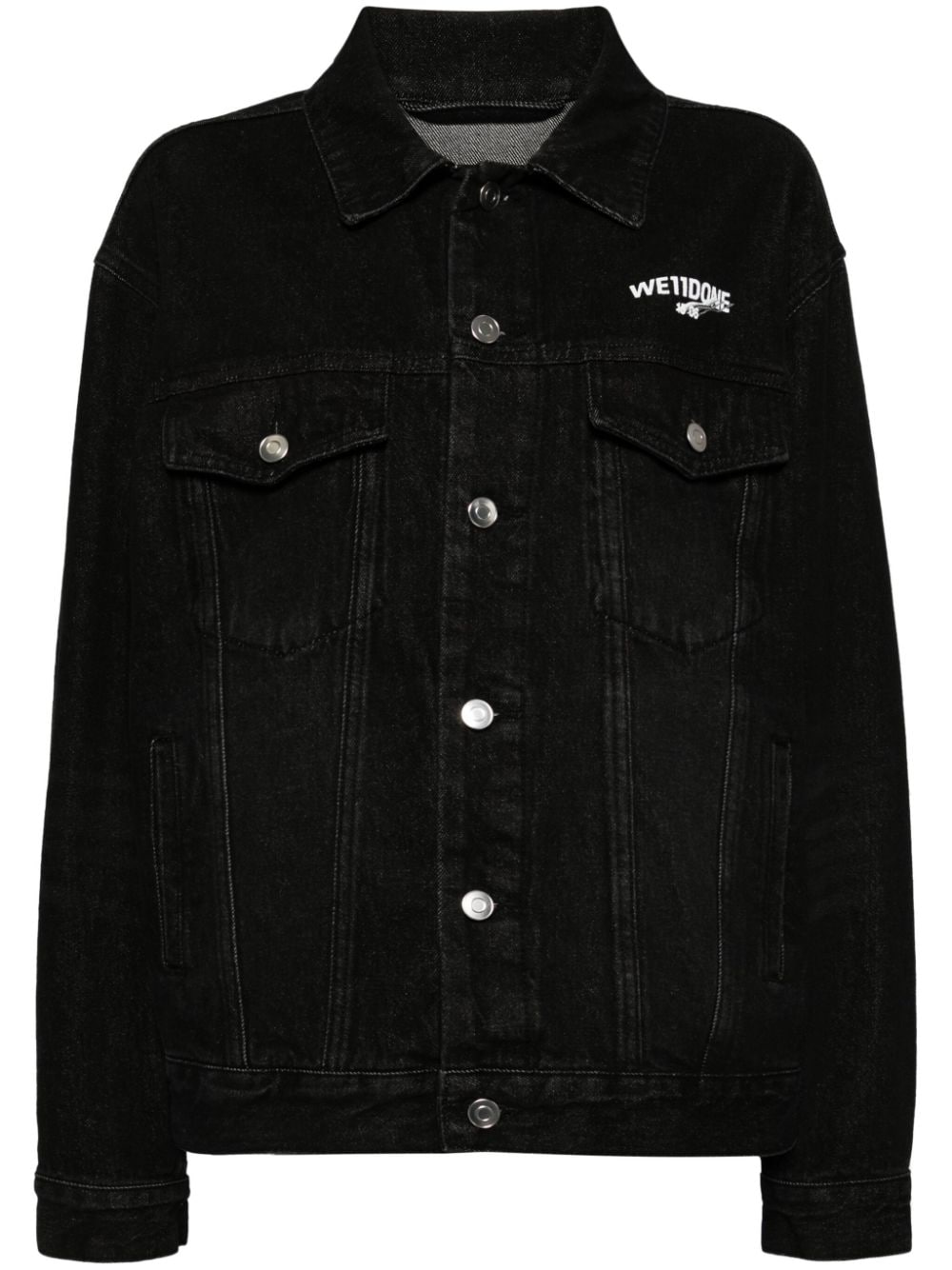 We11done 1506 trucker jacket - Black von We11done