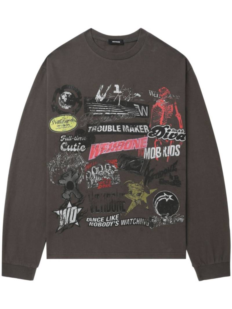 We11done Collage sweatshirt - Grey von We11done