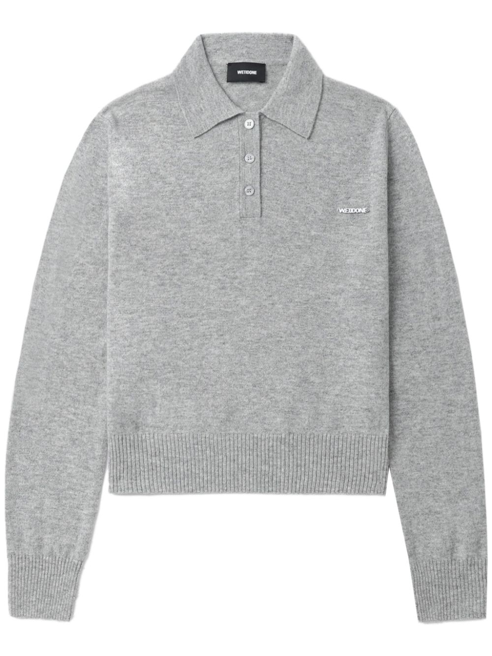 We11done cashmere polo jumper - Grey von We11done