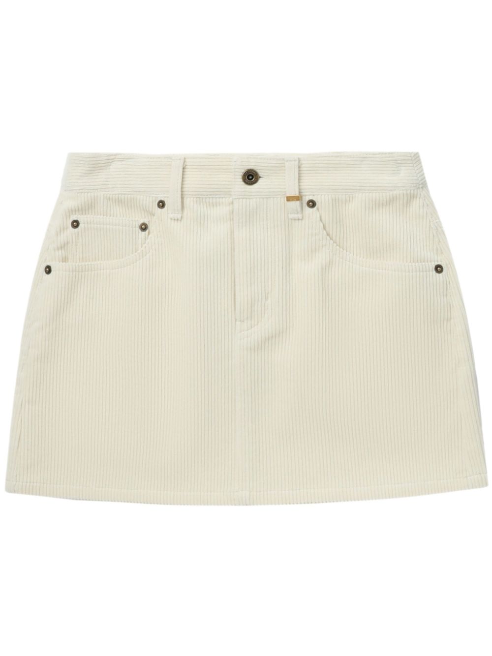 We11done corduroy mini-skirt - Neutrals von We11done