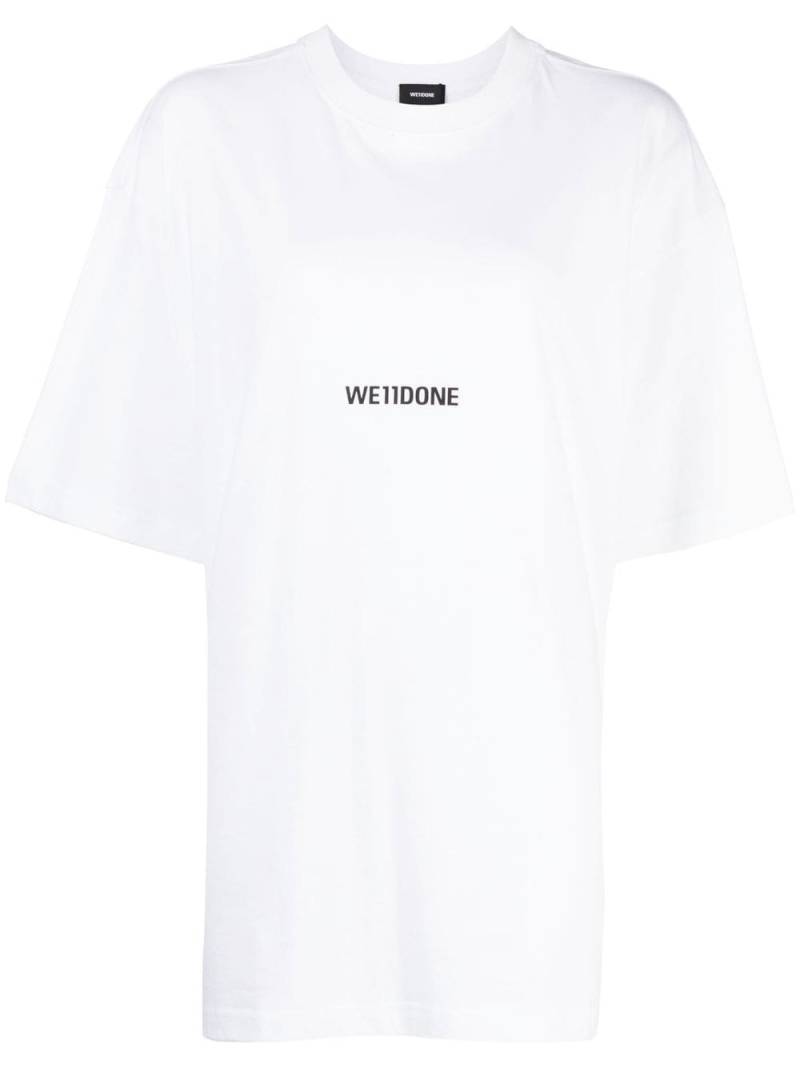 We11done cotton logo-print T-shirt - White von We11done