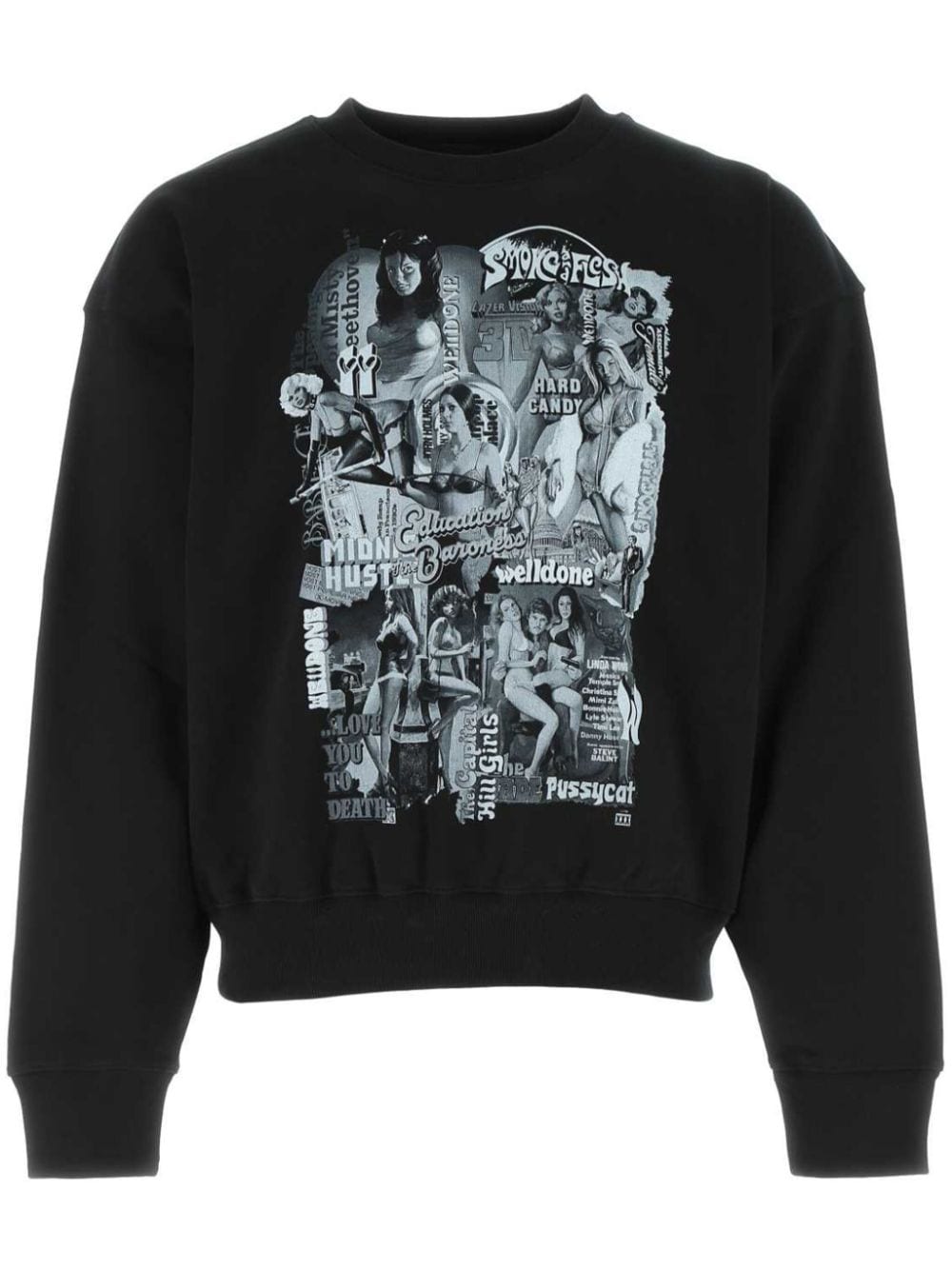 We11done cotton sweatshirt - Black von We11done