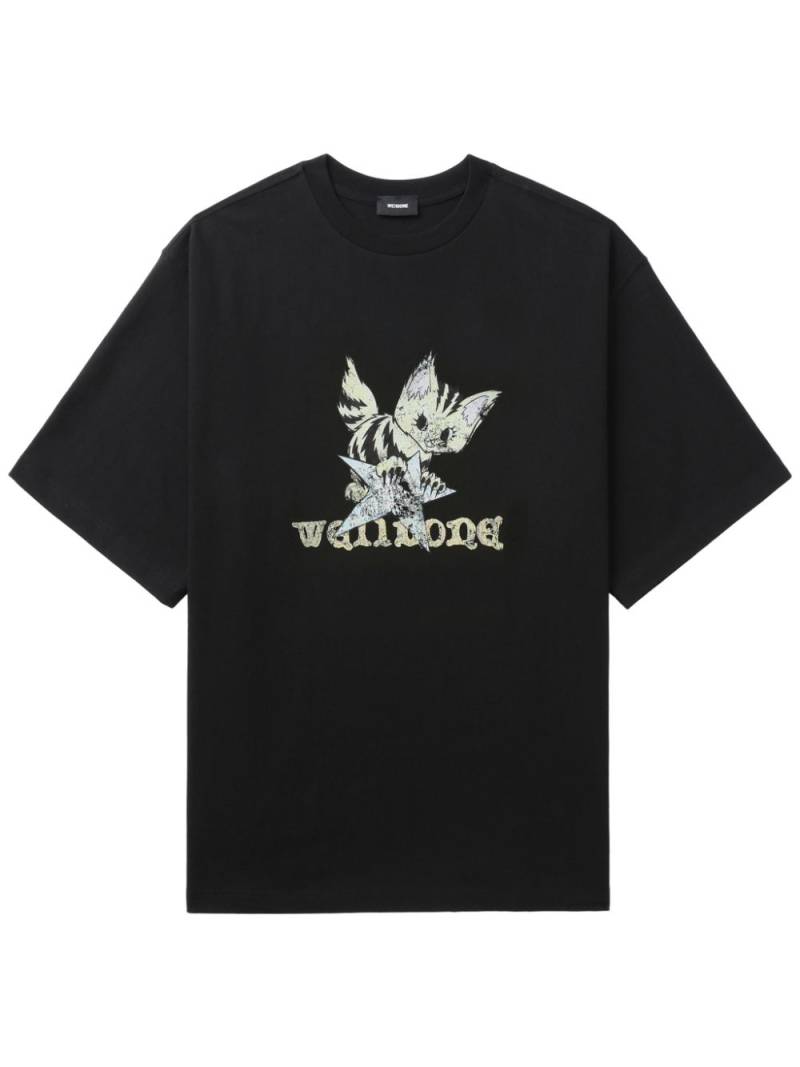 We11done graphic-print T-shirt - Black von We11done